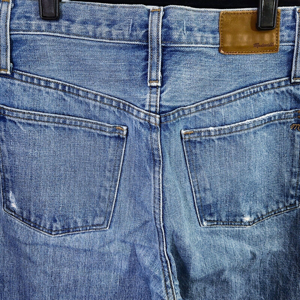 Madewell The Dad Jeans Blue Size 24 Distressed Heritage Denim - Picture 14 of 14